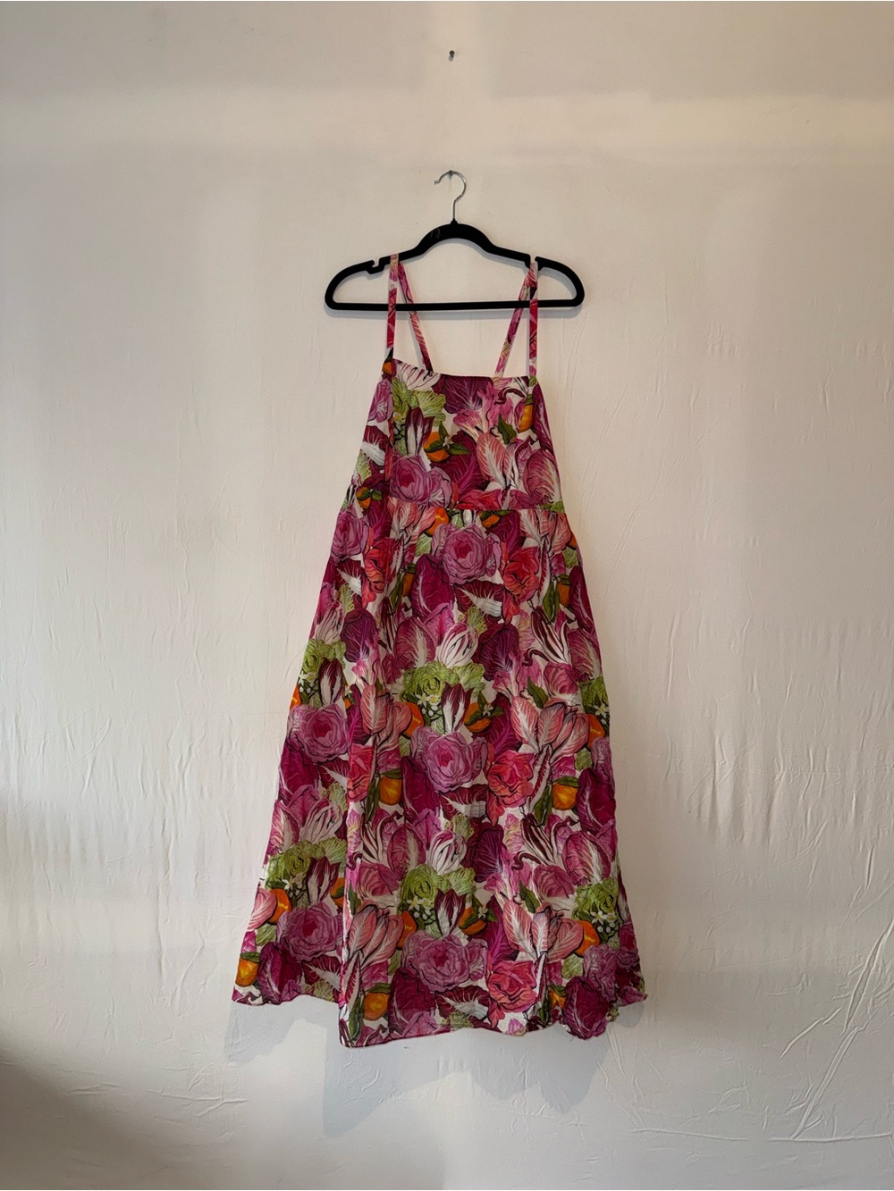 RACHEL ANTONOFF Women's Rebecca Silk Blend Midi Dress Size XL Radicchio Citrus - Picture 4 of 9